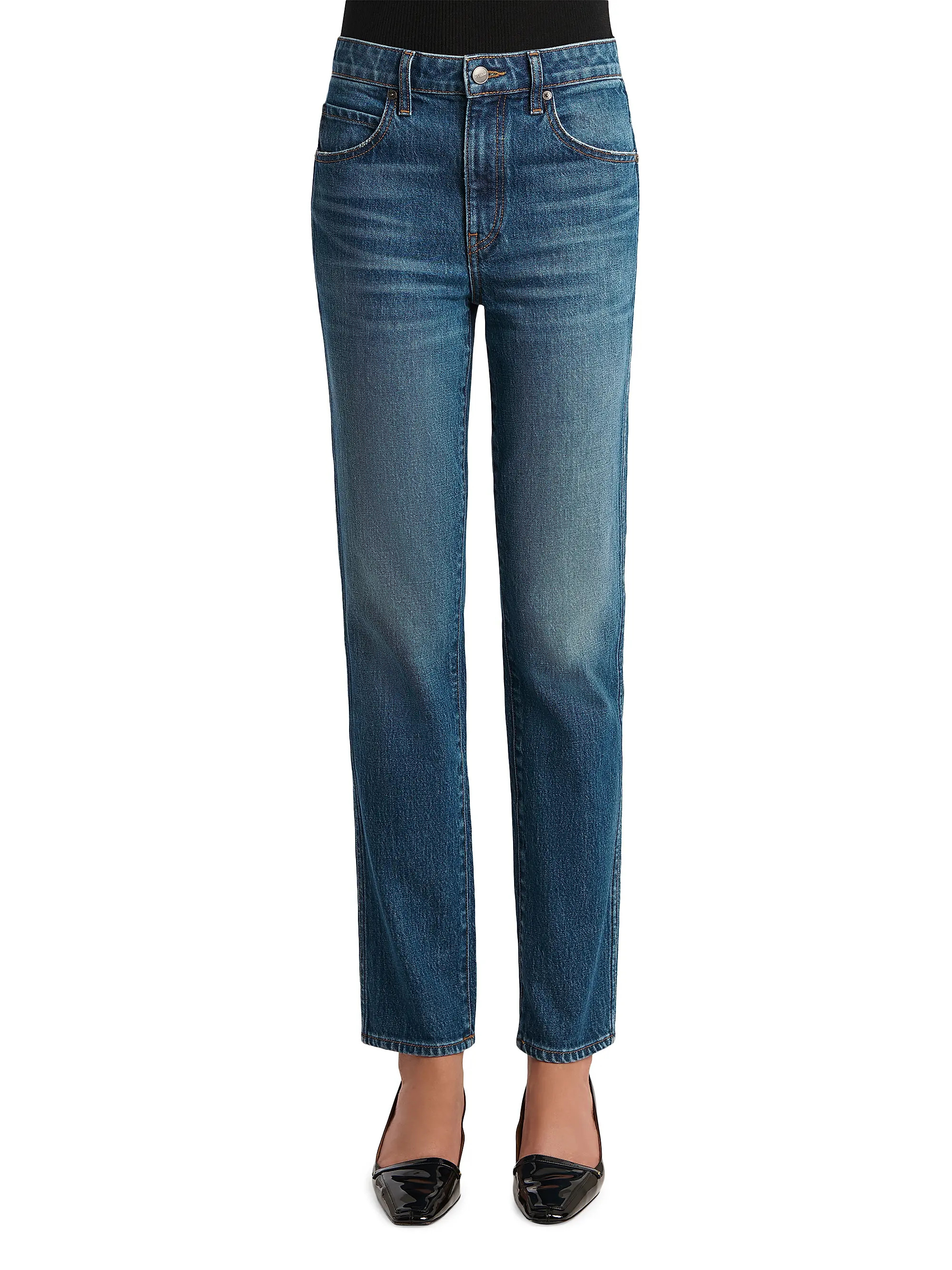 Khaite Viv Slim Fit Jeans | Saks Fifth Avenue | Saks Fifth Avenue