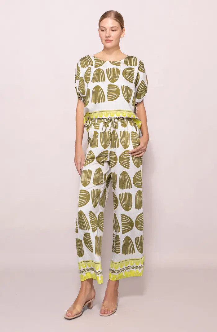 Abstract Print Wide Leg Pants | Nordstrom Rack