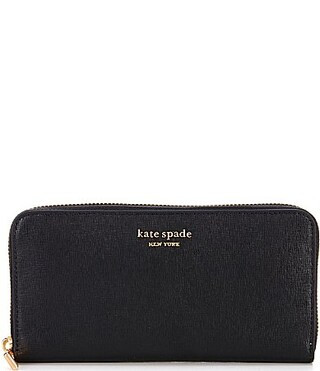 kate spade new york Morgan Zip Around Continental Wallet - Black | Dillard's