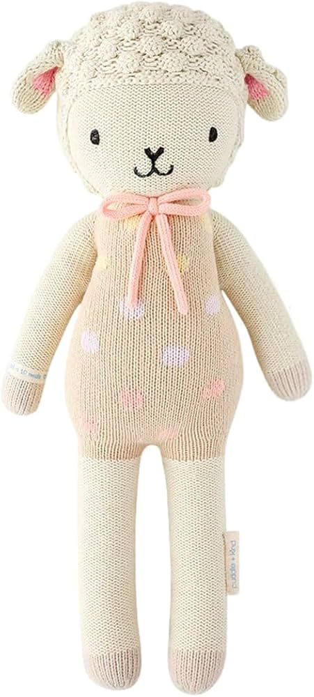 cuddle + kind Pastel Lucy The Lamb Little 13" Hand-Knit Doll – 1 Doll = 10 Meals, Fair Trade, H... | Amazon (US)