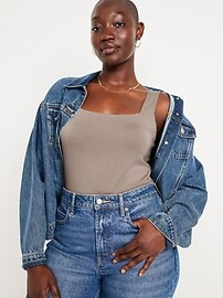 Square-Neck Tank Top Bodysuit | Old Navy (US)