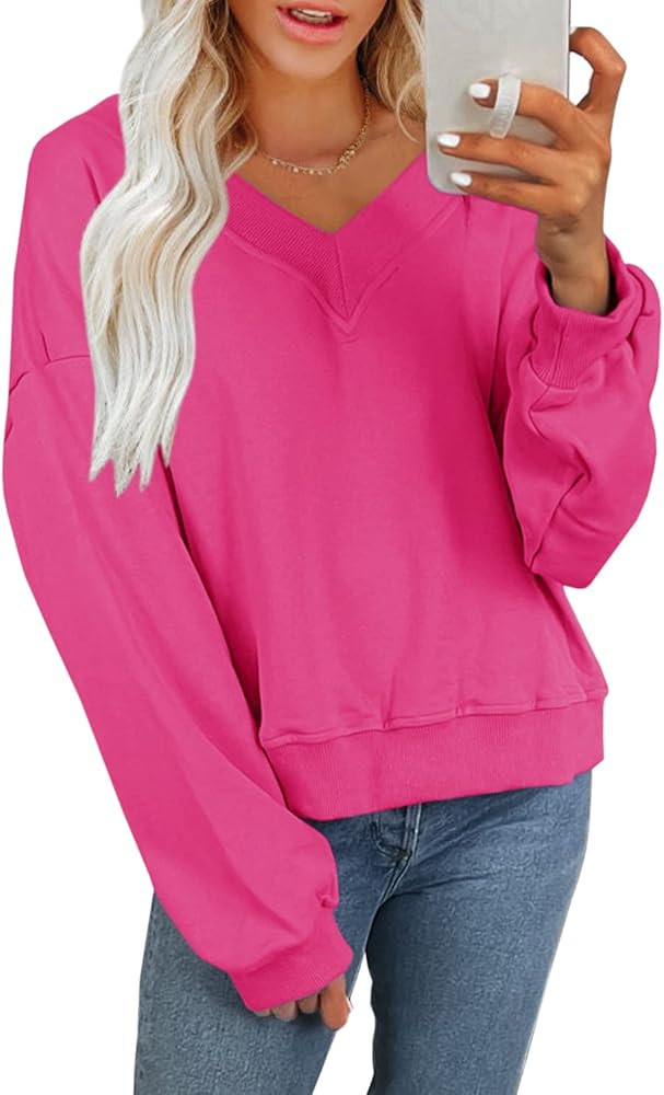 LAMISSCHE Womens Long Sleeve Shirts Casual Crewneck Sweatshirts Lightweight Workout Tops | Amazon (US)