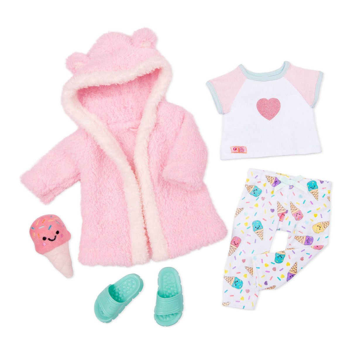 Our Generation Ice Cream Dreams Pajama & Robe Outfit for 18" Dolls | Target