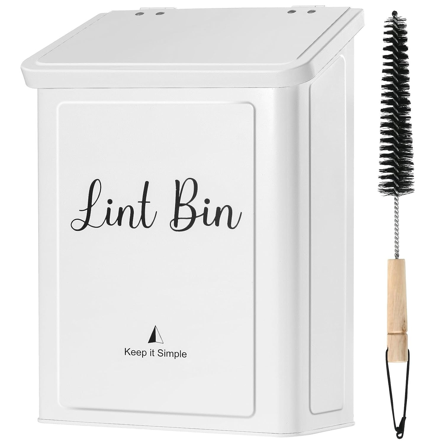 SUBEKYU Magnetic Lint Bin for Laundry Room Organization and Storage,White | Amazon (US)
