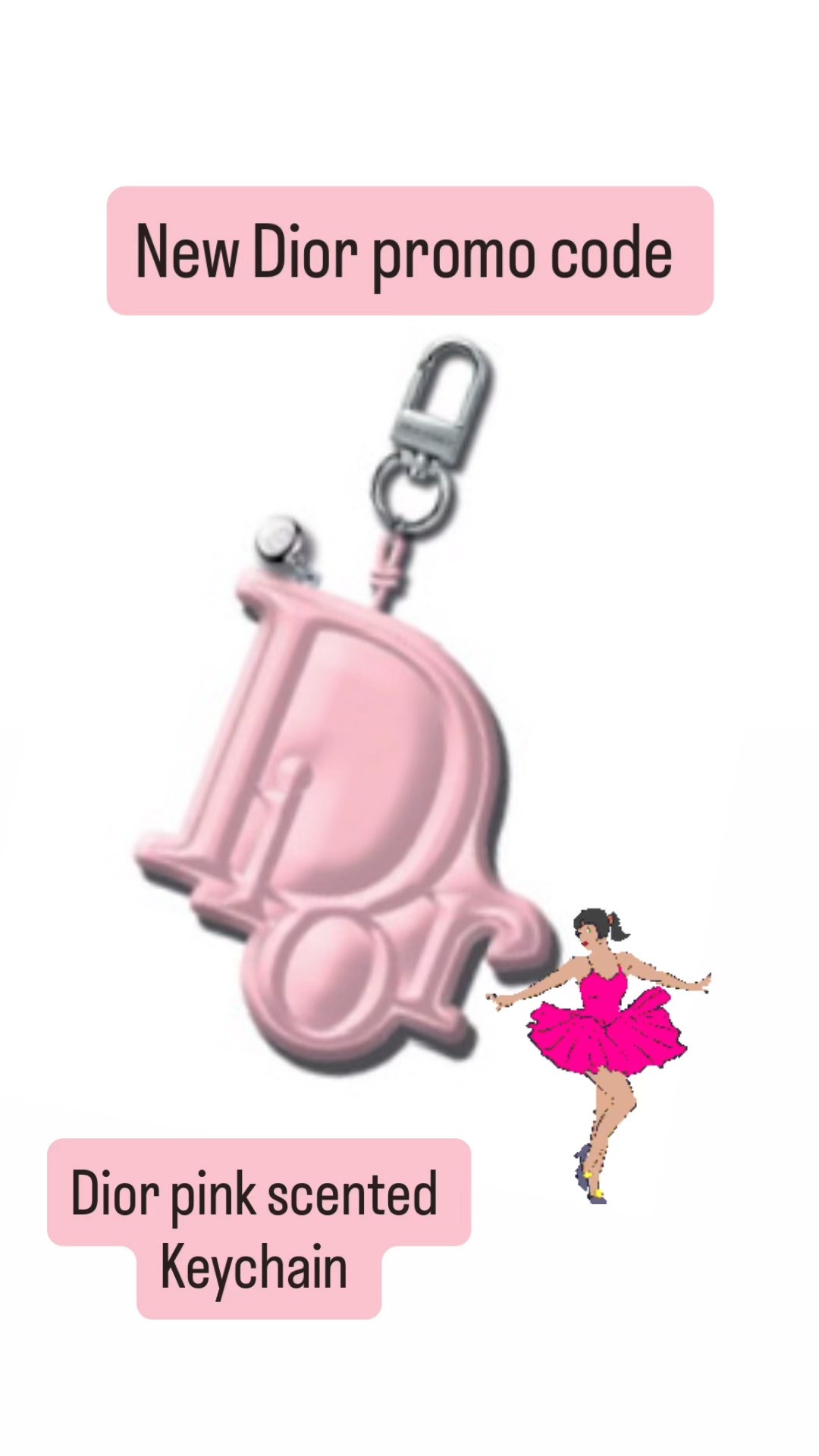 Dior has a great promo code for this pink Dior fragrance oerfume keychain bag charm. New Dior beauty code. #diorbeauty #diorpromocode #diorcode
#diormakeup #tiktokperfume
@Diorbeauty

#LTKFindsUnder100 #LTKBeauty #LTKFindsUnder50