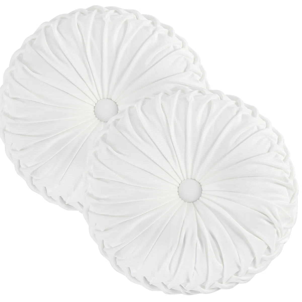 Velvet Round Throw Pillow (Set of 2) | Wayfair North America