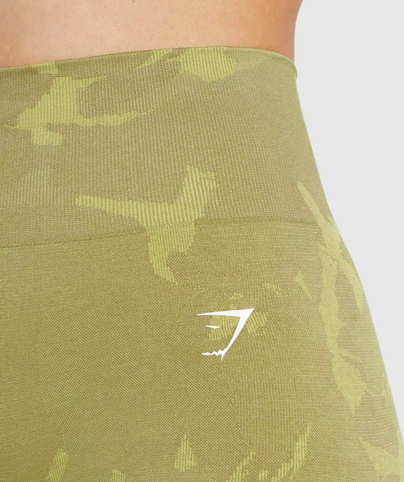 Lot of 2 Gymshark Adapt Camo Seamless Shorts Black & Green Size