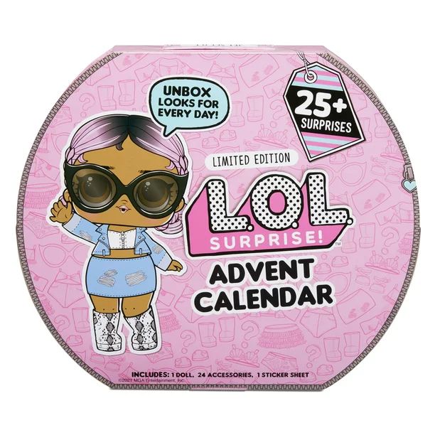 LOL Surprise 2021 Advent Calendar With Limited Edition Doll And 25+ Surprises Including Outfits, ... | Walmart (US)