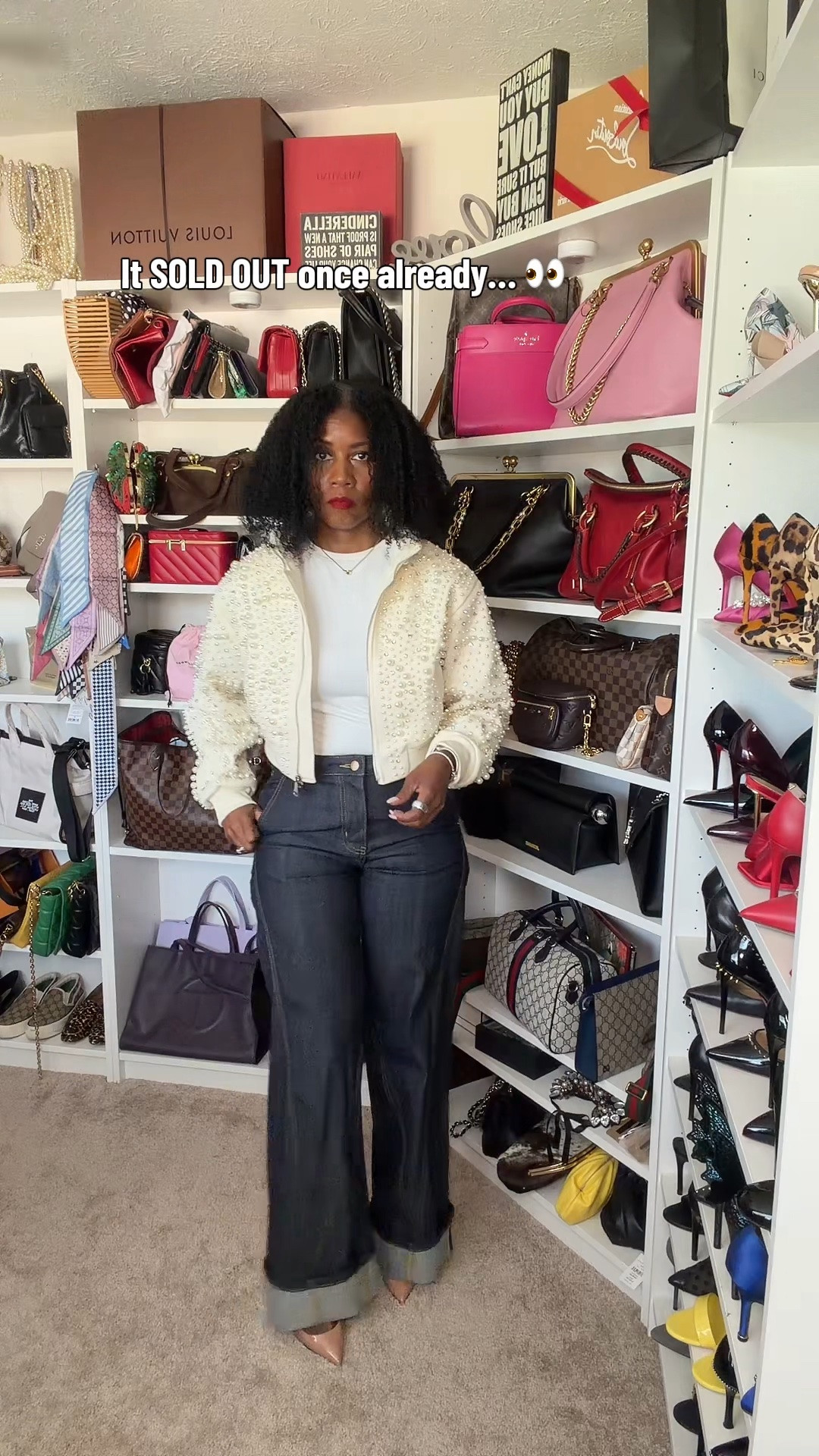 She sold out once for a reason. 😍 The pearl + rhinestone detailing takes this bomber from basic to STATEMENT. I styled mine with dark denim for an elevated casual look—and she’s finally back in stock.
#Akira #PearlJacket #BomberJacket #FallFashion #StatementJacket #WomensFashion

#LTKootd #LTKgrwm