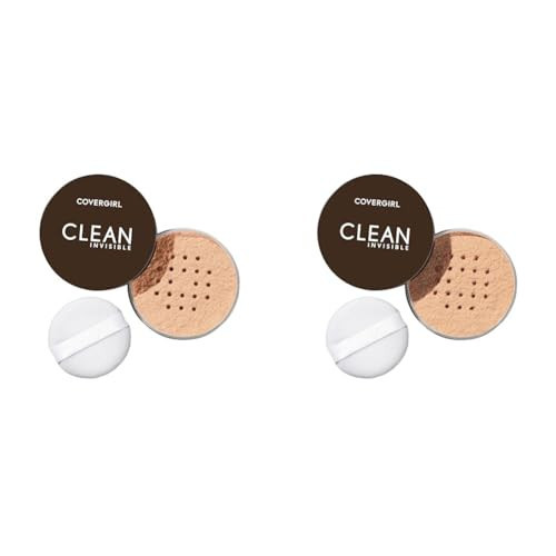 COVERGIRL Clean Invisible Loose Powder Vegan Formula Translucent Shades Light 20g & Medium 20g | Amazon (US)