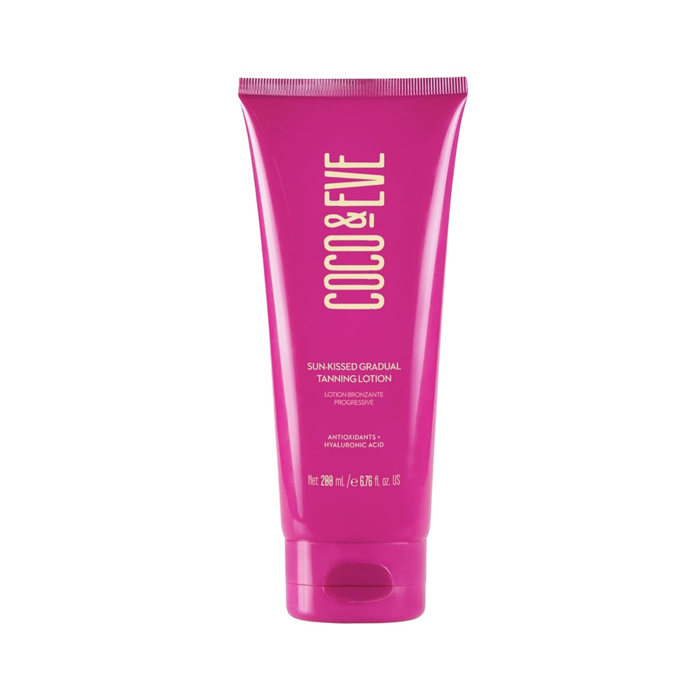 Coco & Eve Sun-kissed Gradual Tanning Lotion - Natural Sunless Moisturizing Tanner with 72H Hydration & Streak-Free, Buildable Glow. Skincare-Infused with Antioxidants and Hyaluronic Acid (6.76 fl oz) | Amazon (US)