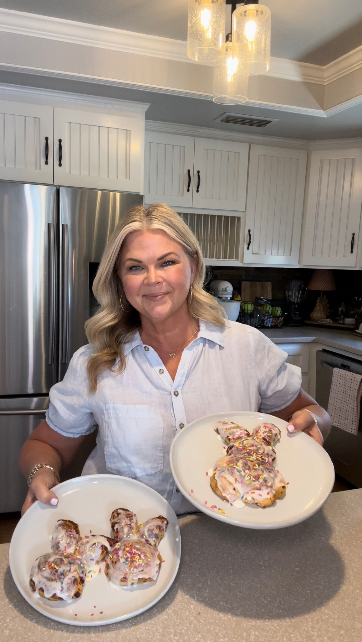 Love this blue linen button down top! So cute, lights & summery! Love the puff ruffle sleeve too. Dress it up or down. A great addition to your Spring & Summer collection. I’m wearing a M💙

#LTKWorkwear #LTKOver40 #LTKMidsize