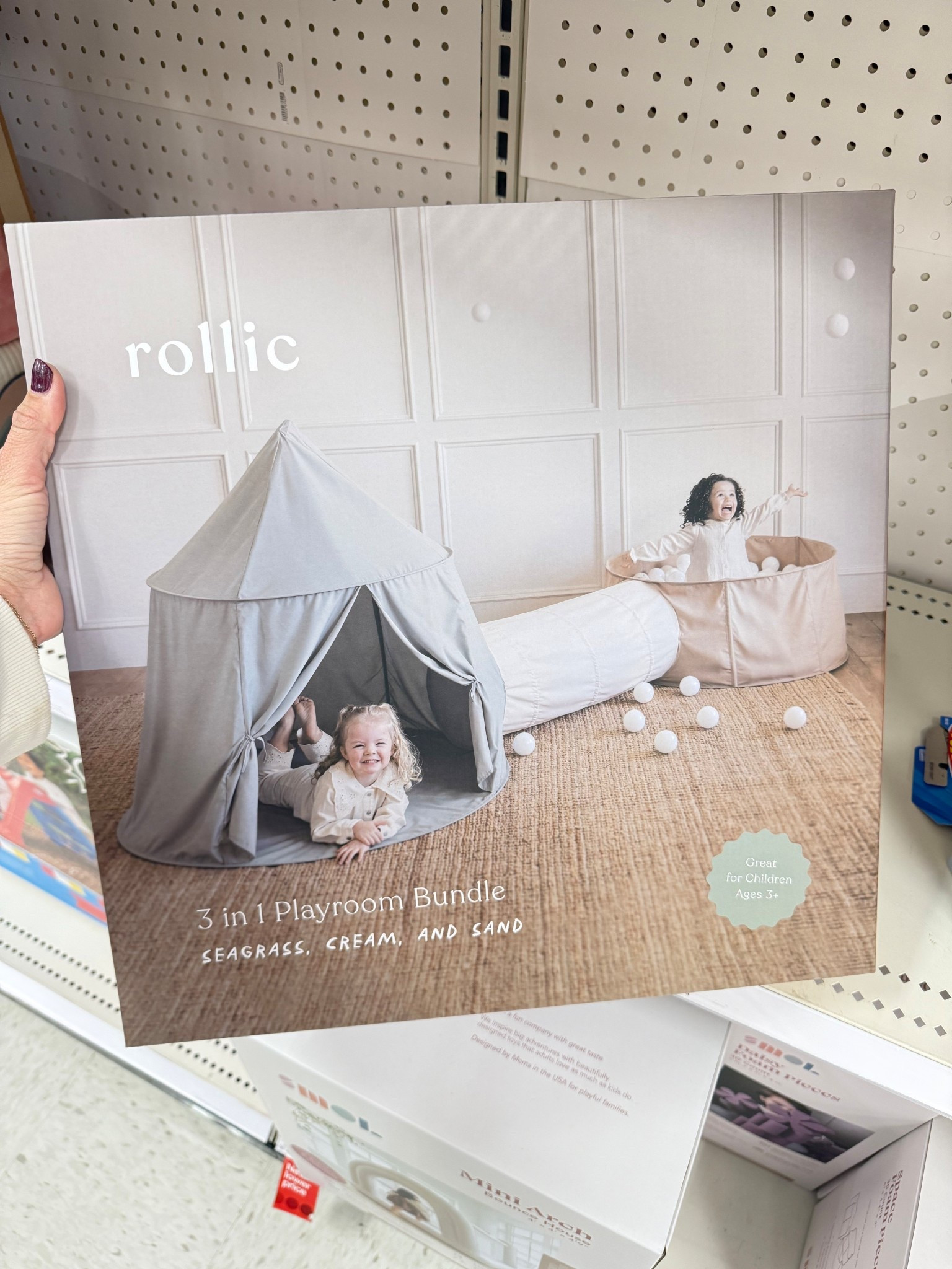 Rollic Playroom Bundle Tent Tunnel and Ball Pit - Cream: Steel Frame & Polyester Material

#LTKGiftGuide #LTKHoliday #LTKKids