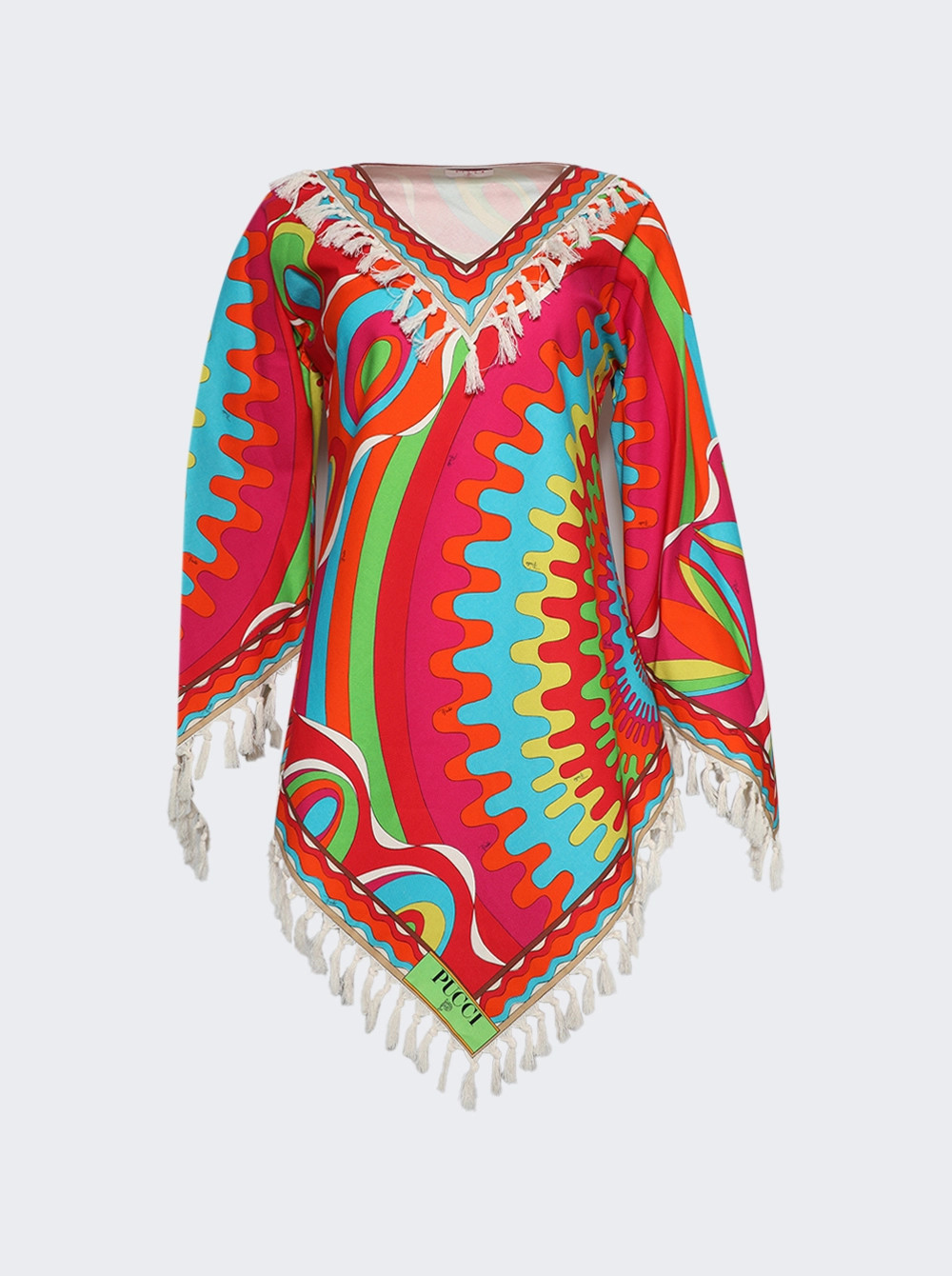 Bersaglio Printed Tassel Kaftan Red  | The Webster | The Webster