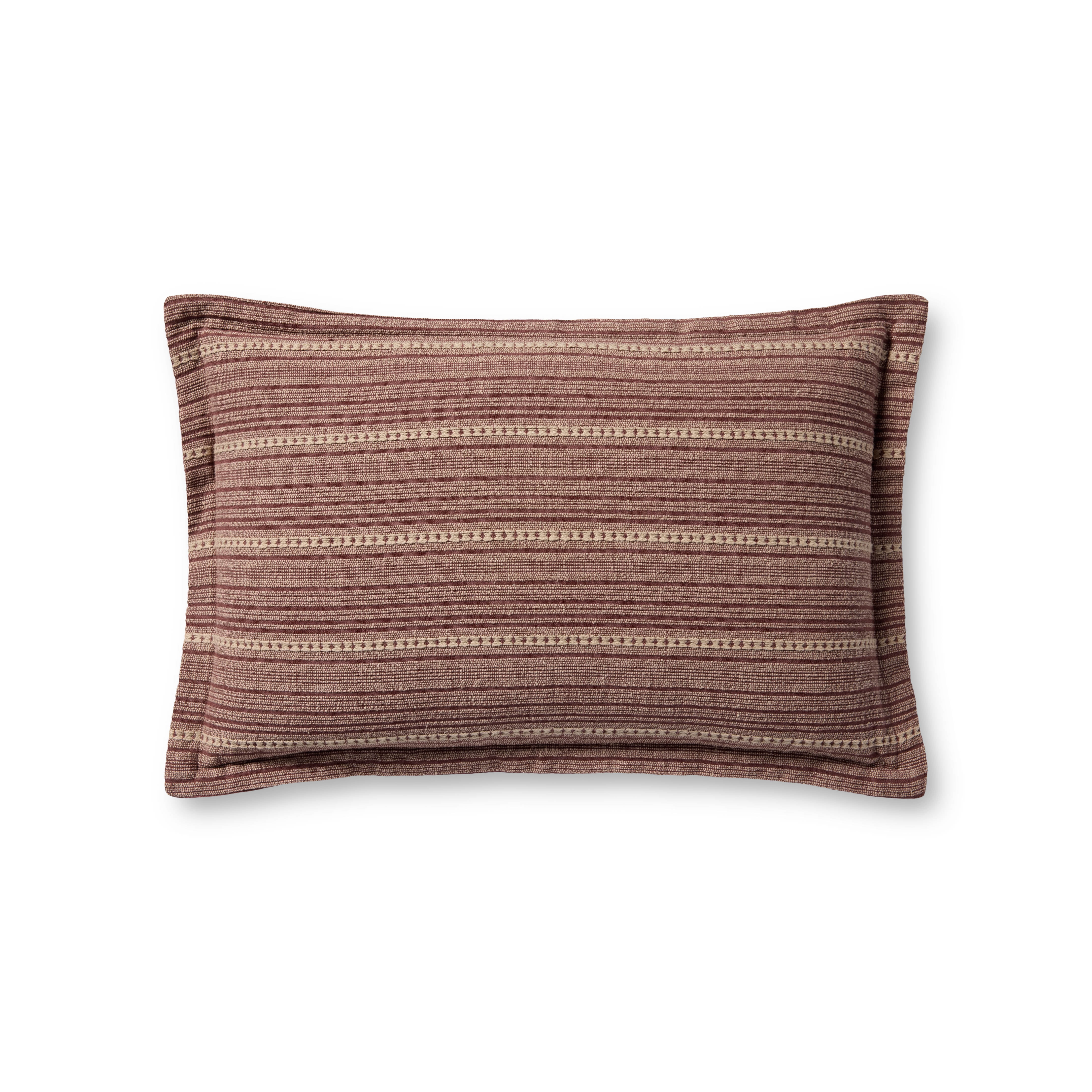 Chris Loves Julia x Loloi Howie Wine / Natural 13'' x 21'' Decorative Pillow | Walmart (US)