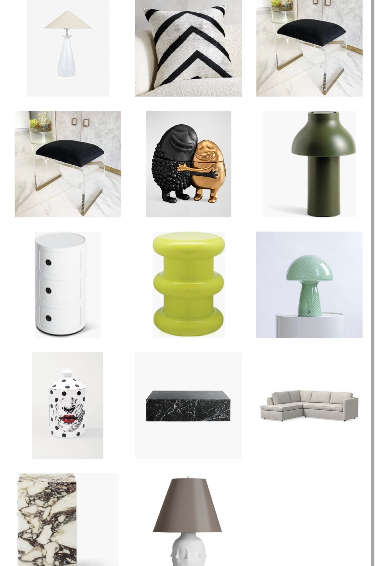 Shop chic items in our apartment 