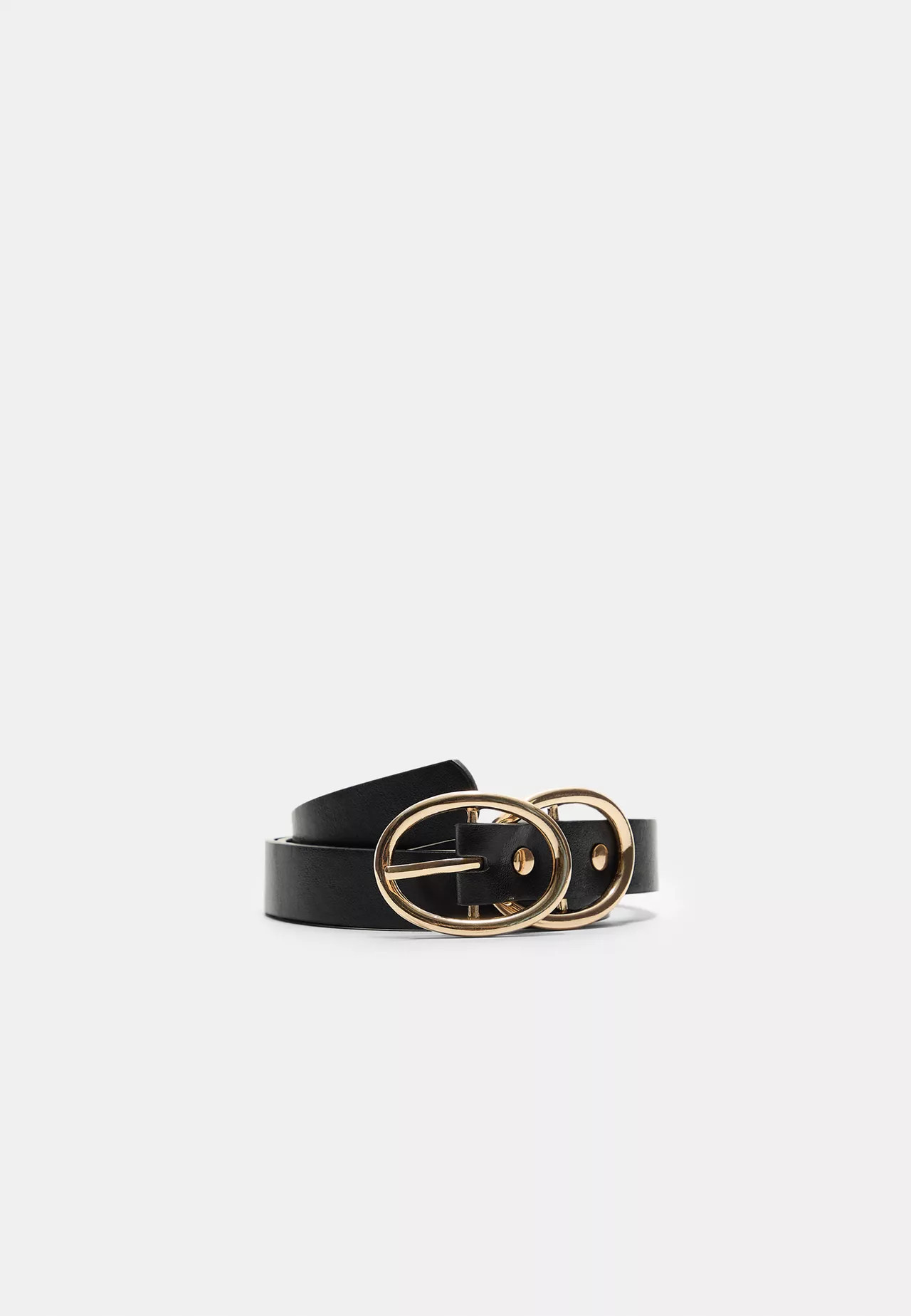 Double buckle belt - Women's Latest trends | Stradivarius United Kingdom | Stradivarius (UK)