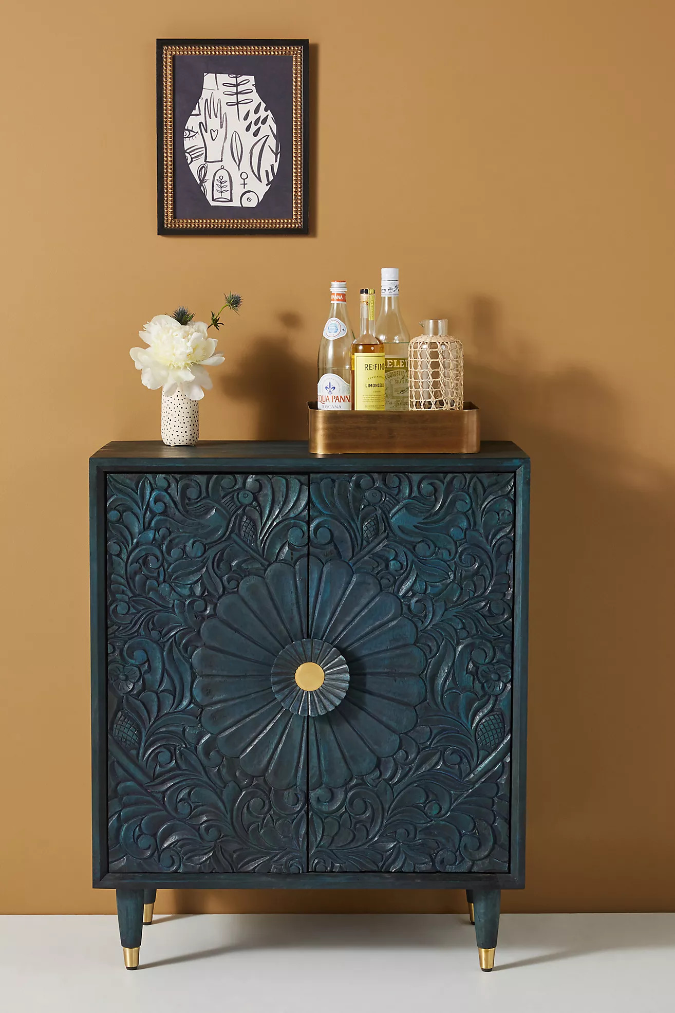 Handcarved Gulliver Entryway Cabinet | Anthropologie (US)