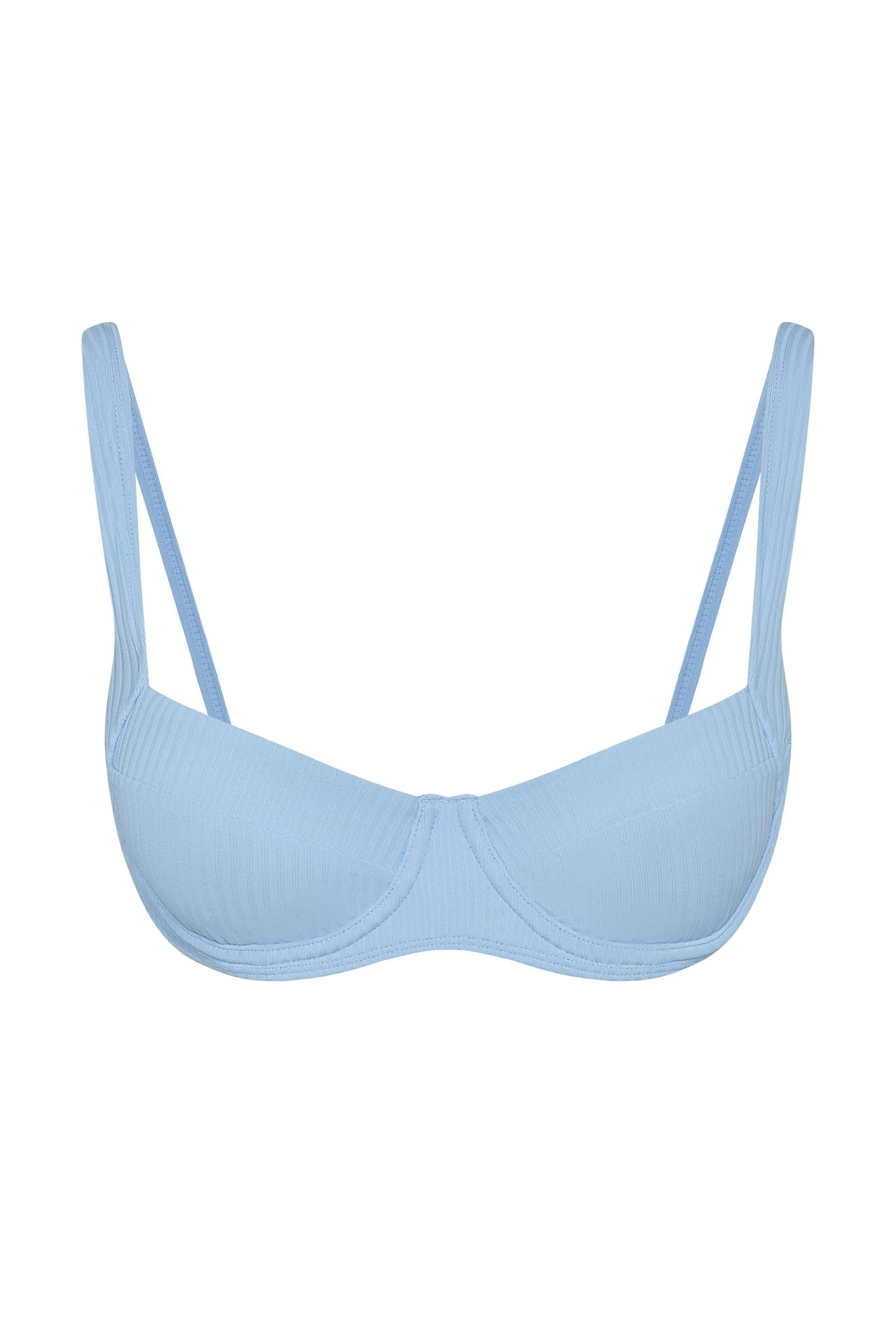Sorrento Top - Sky Rib | Monday Swimwear