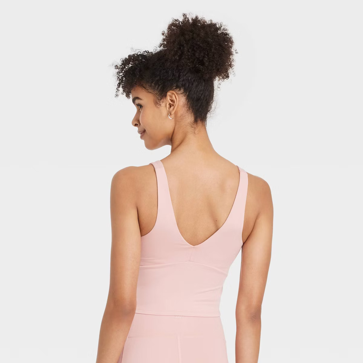 Women's Flex Light Support V-Neck Cropped Sports Bra - All In Motion™ | Target