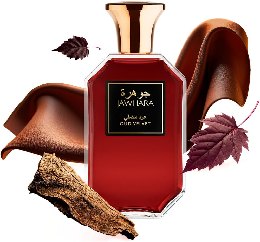 Jawhara Oud Velvet | Woody Ambery Eau de Parfum 3.3 fl oz | Oud with Notes of Saffron, Amber Wood... | Amazon (US)