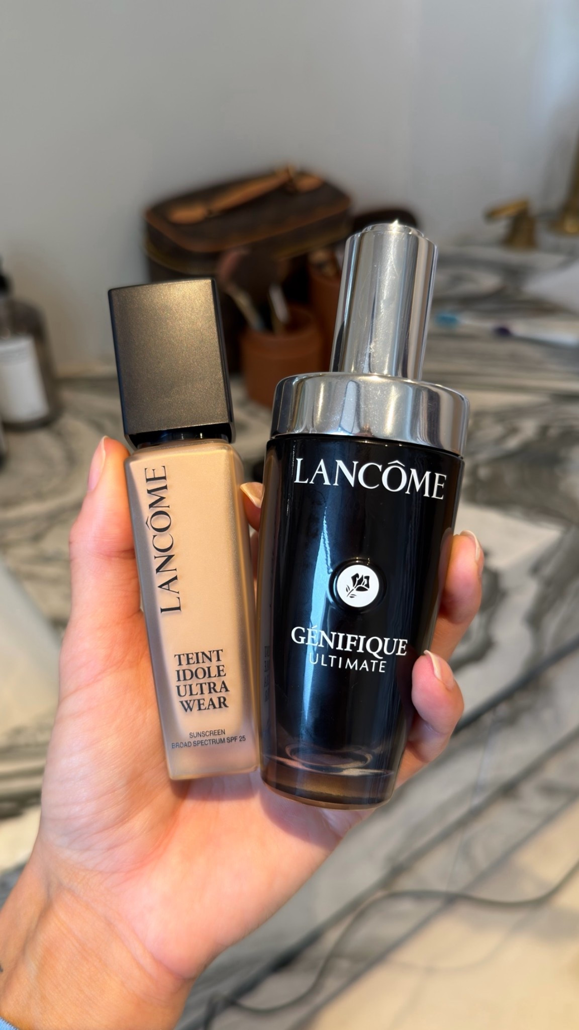 My GRWM favorites: @Lancôme Génifique Ultimate Serum + Teint Idole Foundation (in shade 355W) ! #LancomePartner #LancomeMakeup #LancomeSkincare #grwm #favoritefoundation

#LTKgrwm #LTKBeauty