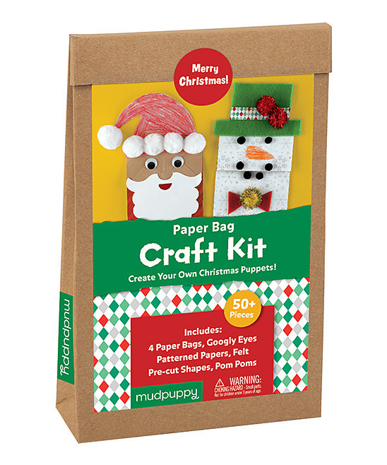 Mudpuppy Craft Kits - Christmas Paper Bag Craft Kit | Zulily