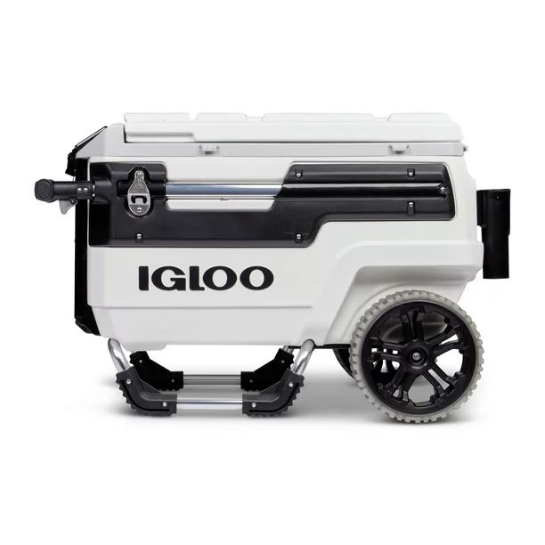Igloo Trailmate Marine 70 Quart, Wheeled Cooler, White and Black | Walmart (US)