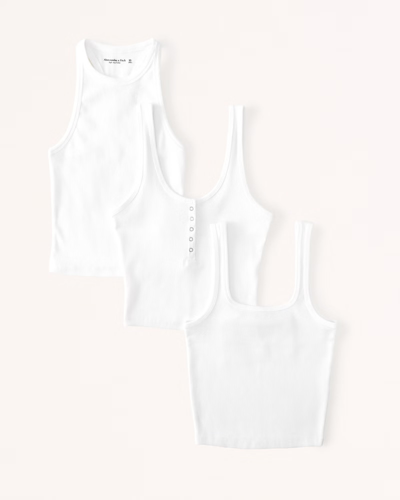 Women's 3-Pack Essential Tank | Women's Tops | Abercrombie.com | Abercrombie & Fitch (US)