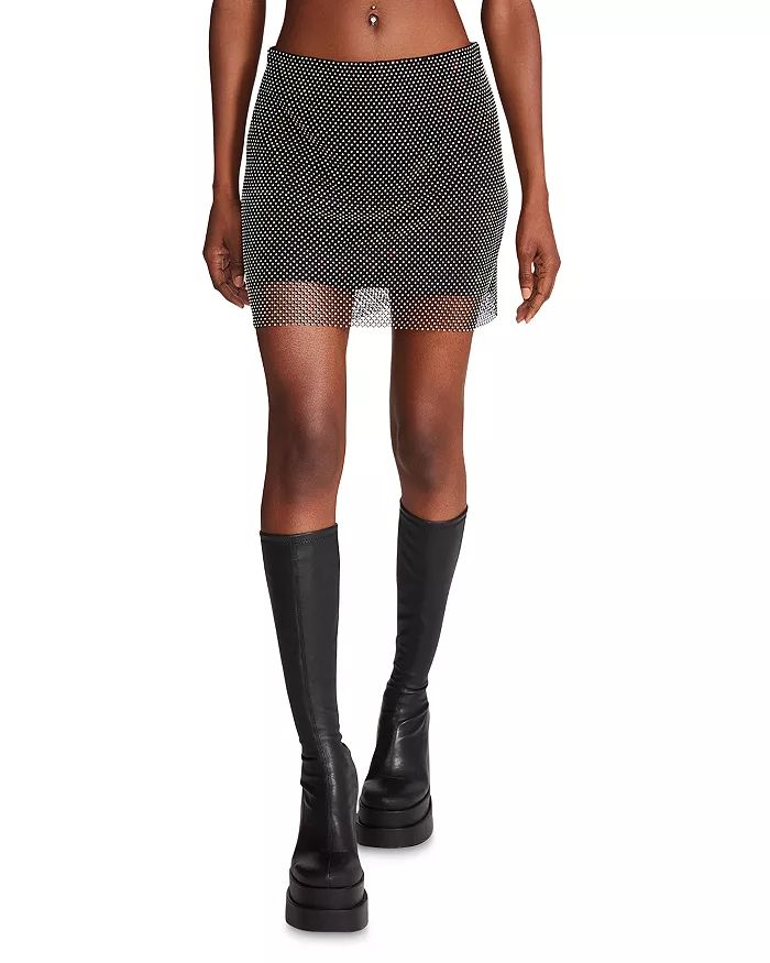 Charlize Crystal Mesh Mini Skirt | Bloomingdale's (US)