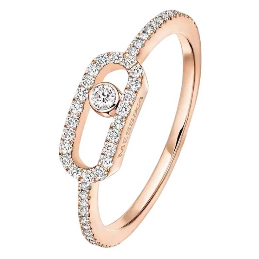 Messika Move Uno 18k Rose Gold Diamond Ring, Size 51 | Jomashop.com & JomaDeals.com