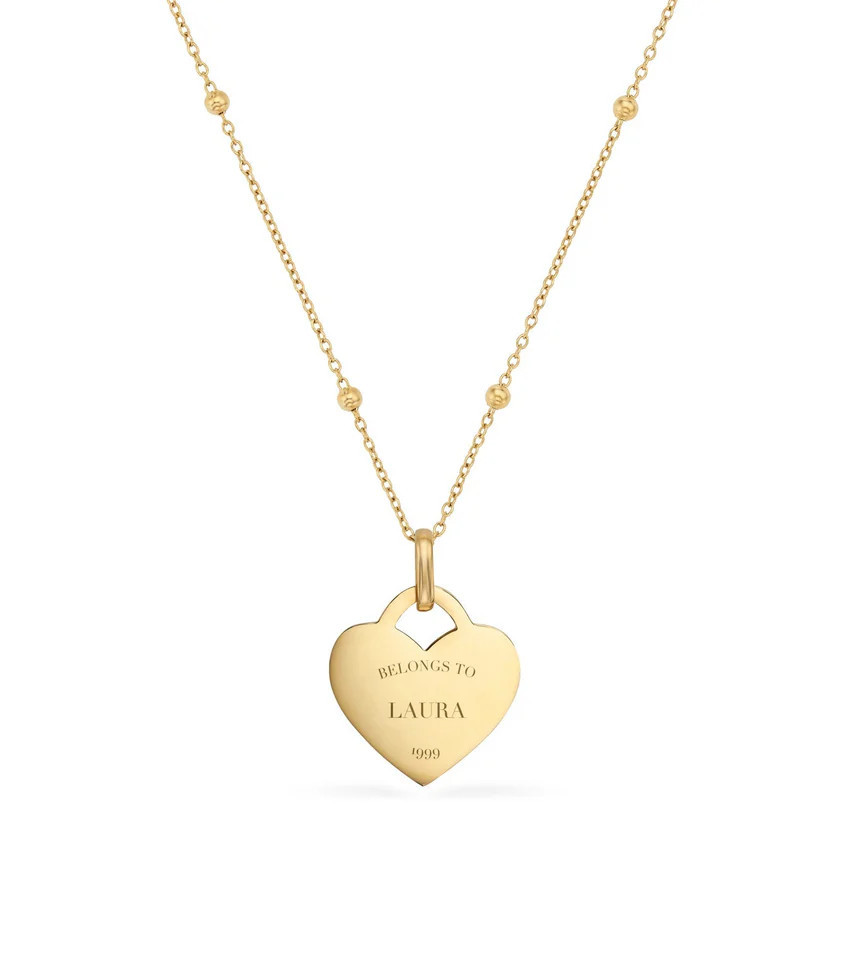 Heart Token Necklace (Gold) | Abbott Lyon