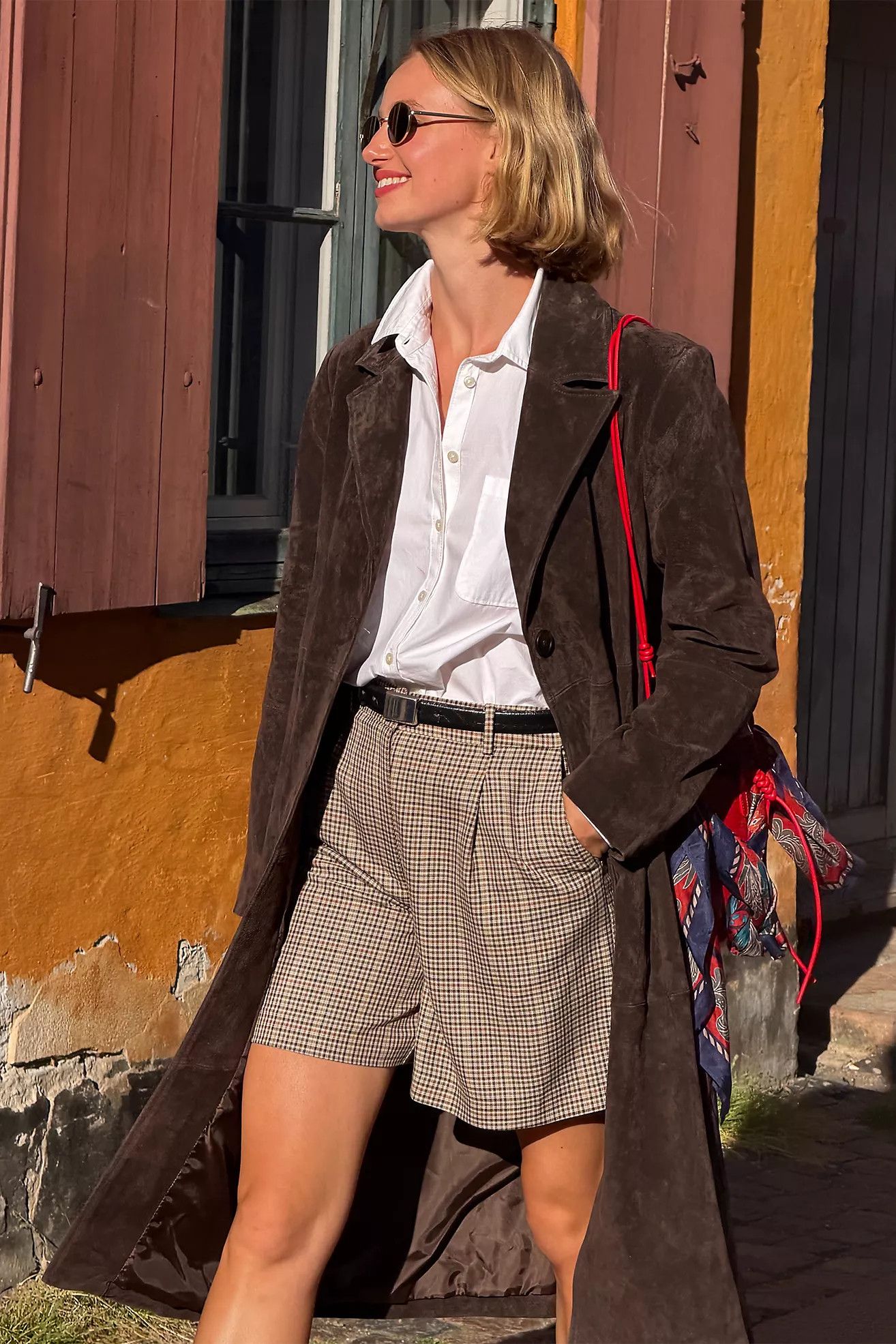 Maeve High-Rise Low-Slung Trouser Shorts | Anthropologie (US)