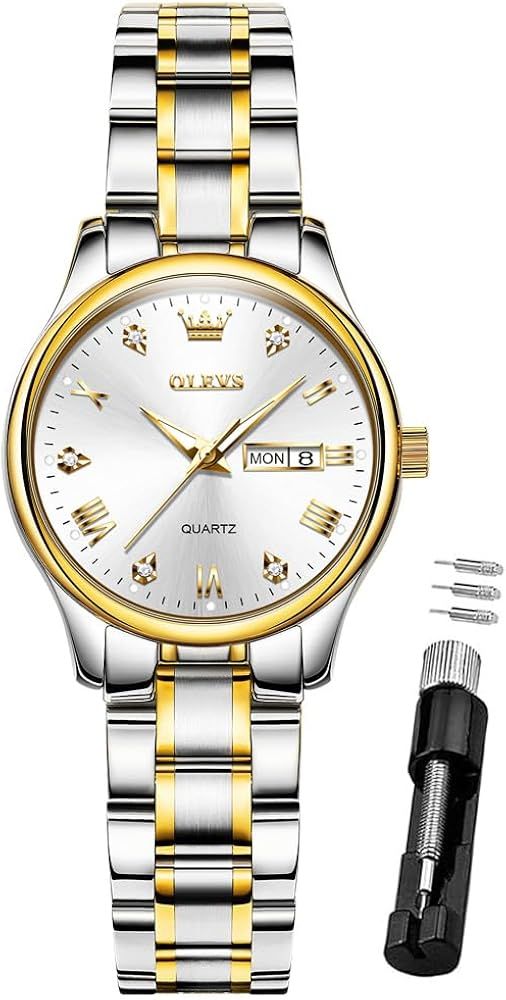 OLEVS Watch Women,Watches for Women,Woman Watch,Waterproof Fashion Luxury Dress Adjustable Stainl... | Amazon (US)