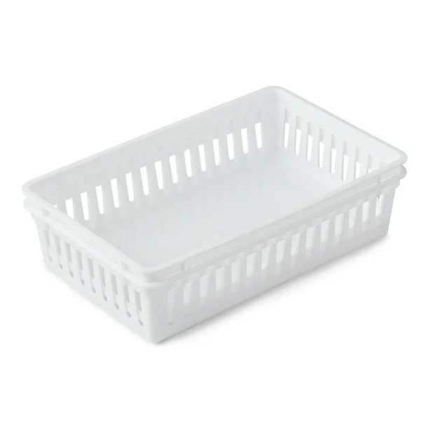 Mainstays Set of 2 Drawer Storage Organizer Mini Bins, 10.3" x 6.5" x 2.4" | Walmart (US)