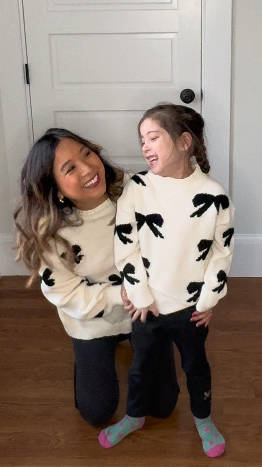 POV: your daughter wants to be your mini me ❤️🥰

I got this bow tie sweater and my daughter wanted one, too 🤣😜. Saw that they had a similar bow tie sweater on Amazon for kids. Just got it in the mail and my daughter wanted to match with me immediately. She loves it so much!! It’s soo soft and cozy and warm! 🖤🎀

#mommyandmeoutfits #miniinfluencer #mominfluencer #fashioninfluencer #fashionreel



#LTKootd #LTKmomlife