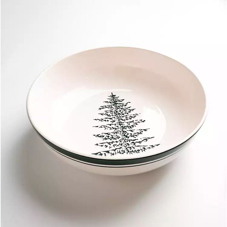 Evergreen Tree Round Serving Bowl | Kirkland's Home