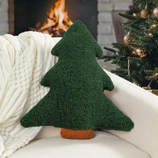 Artmag Christmas Pillows, Decorative Christmas Tree Pillow Stuffed Tree Shaped Plush Pillow for H... | Amazon (US)