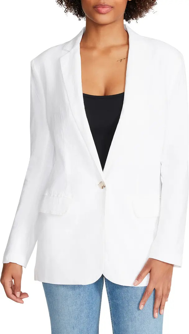 On the Edge Linen Blend Blazer | Nordstrom