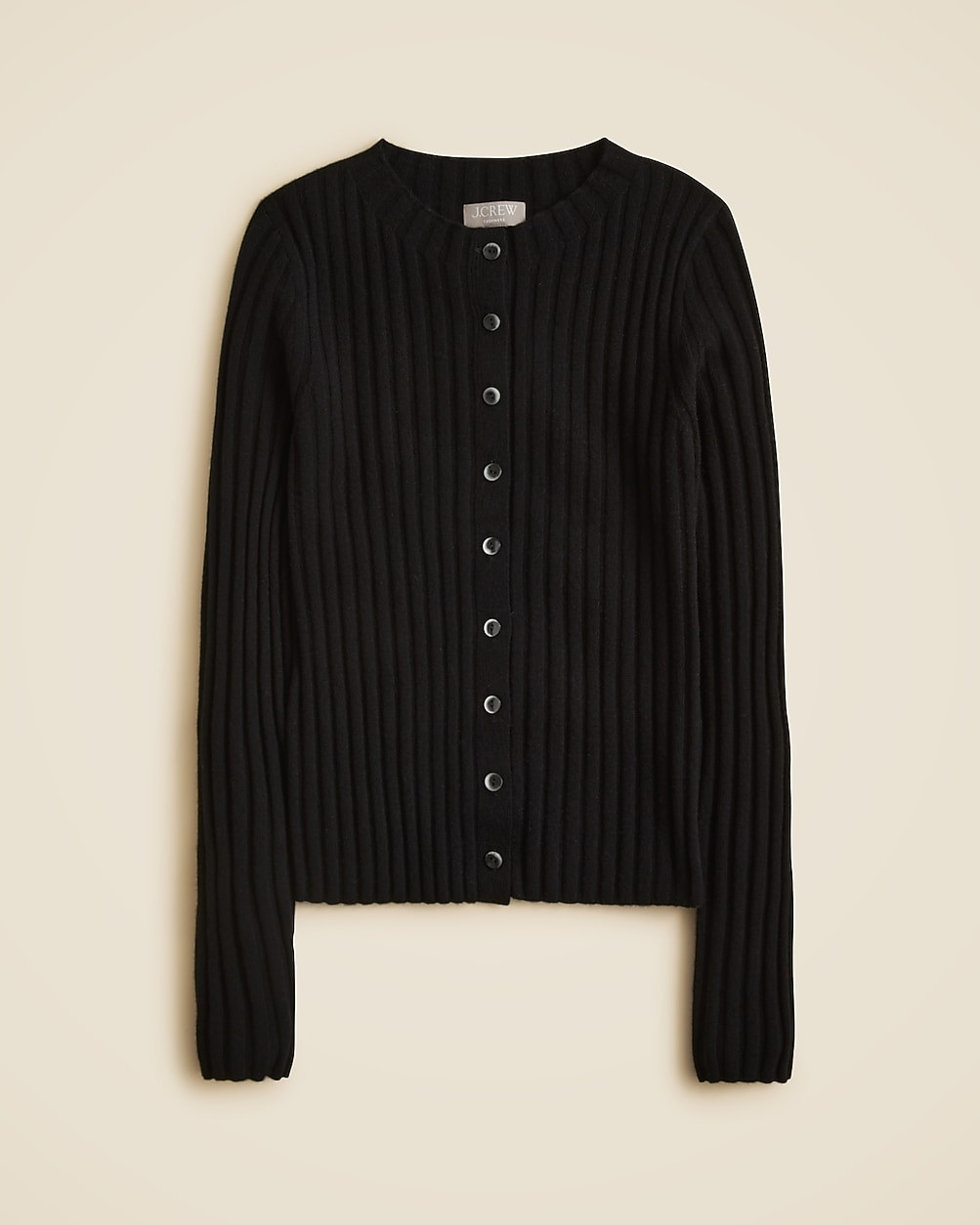 Wide-rib cashmere cardigan | J. Crew US