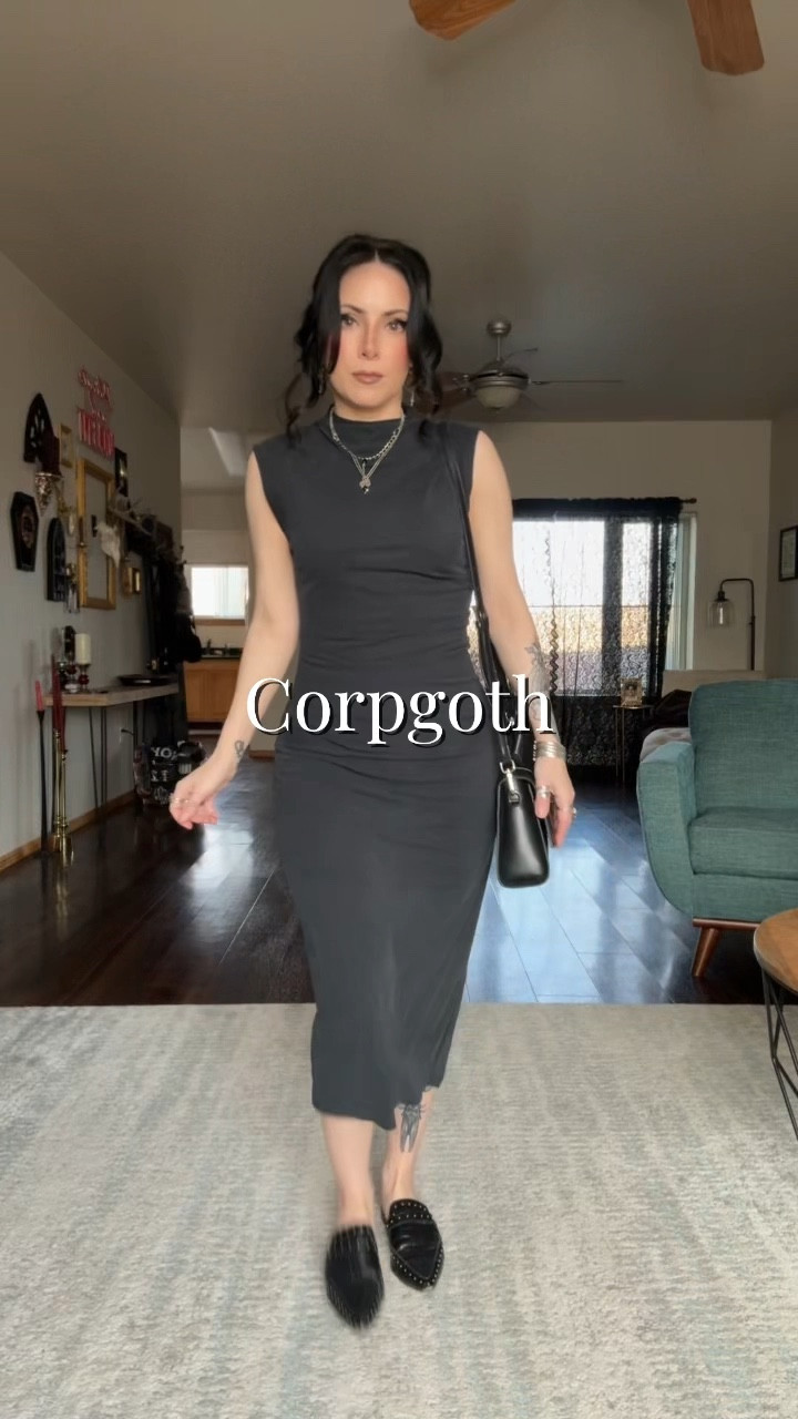 Corporate goth 
Some items are thrifted 
Bags are from rare romance and Killstar last bag is secondhand from Vinted 

#LTKStyleTip #LTKWorkwear #LTKTravel