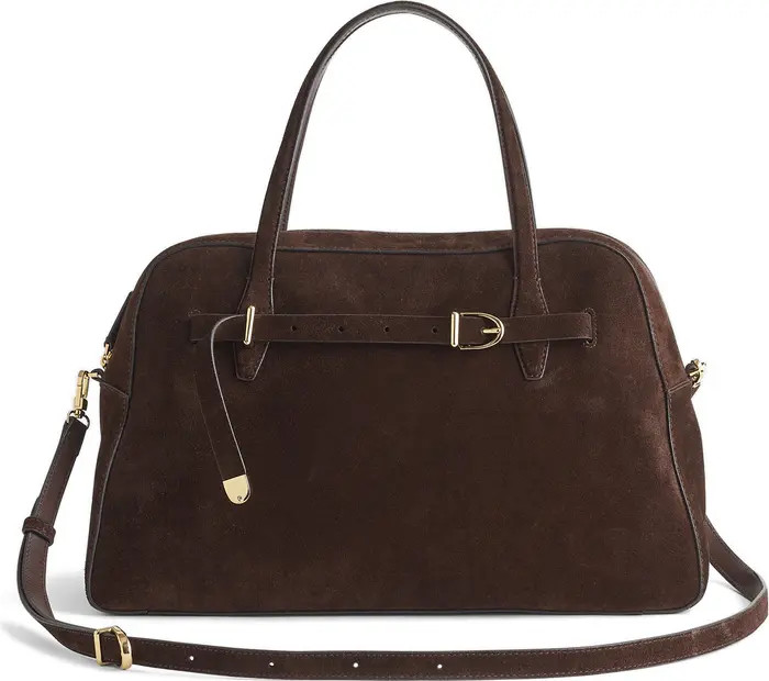 The Belted Suede Satchel | Nordstrom
