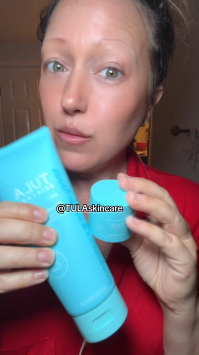Tula cleanser and moisturizer
