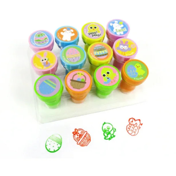 12 Pcs Easter Stamp Kit for Kids Self Inking Stamps Gift Easter Basket Filler Easter Hunt Prizes | Walmart (US)