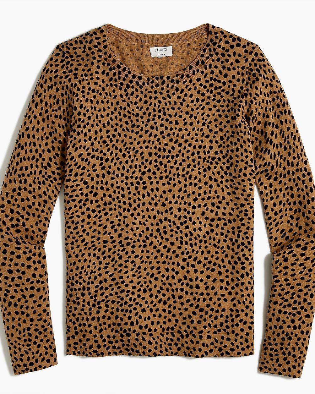 Cheetah Teddie sweater | J.Crew Factory