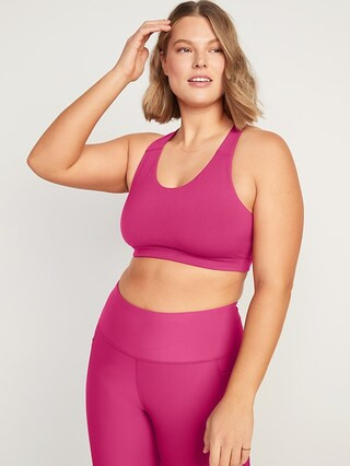 Medium Support PowerPress Strappy Sports Bra for Women XS-XXL | Old Navy (US)