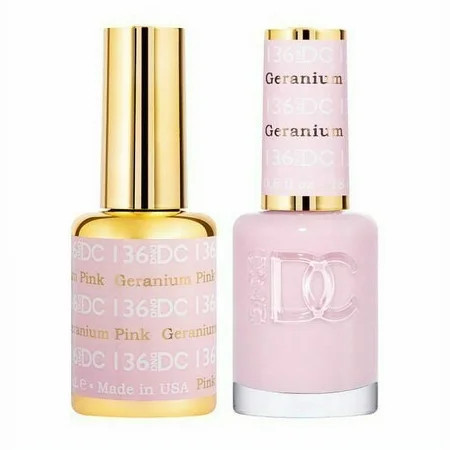 DND - DC Duo Soak off Gel & Matching nail polish - 136 Geranium Pink | Walmart (US)