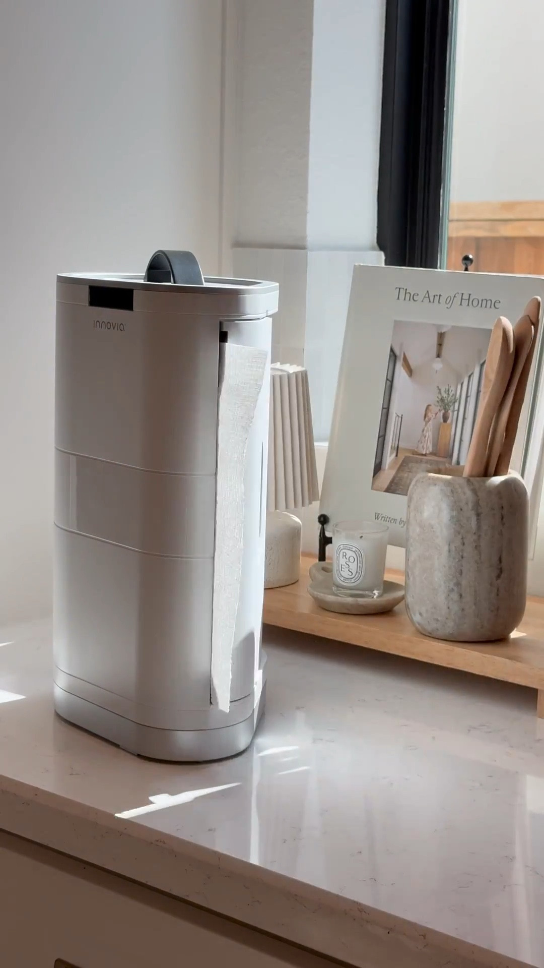 This touch-less paper towel dispenser is super easy to install, keeps your paper towel dust free, and is portable. It can be battery powered or with a power adapter! 

Shop below! 🤎

#LTKSaleAlert #LTKStyleTip #LTKHome