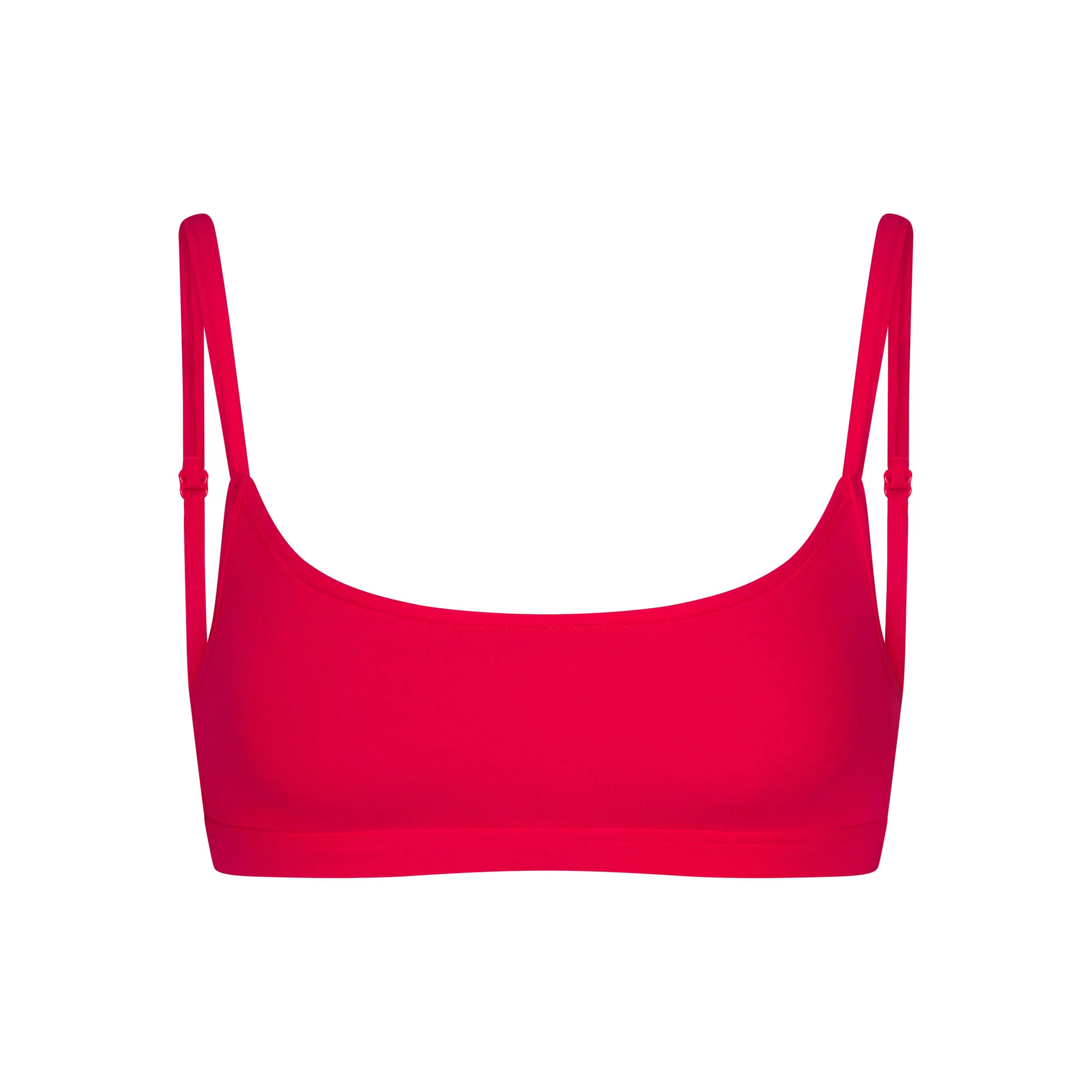 EVERYDAY COTTON SCOOP BRALETTE | CARMINE | SKIMS | SKIMS (US)