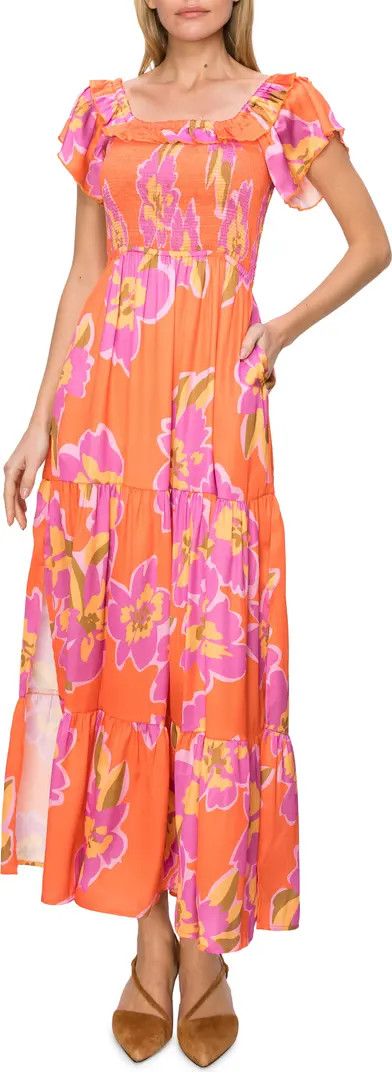 Paisley Slit Maxi Dress | Nordstrom